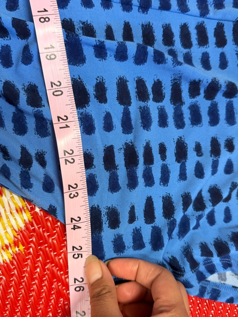 Lane Bryant Blue & Black Printed V-Neck Maxi Dress - Picture 7 of 7